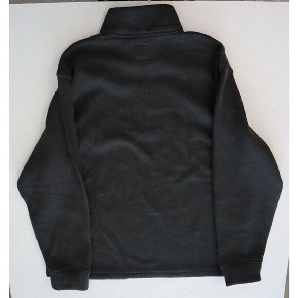 Old Navy 476545 Men's Sz 2XL Panther Gray Ribbed 1/4 Zip Fleece Pullover Sweater - Picture 7 of 7